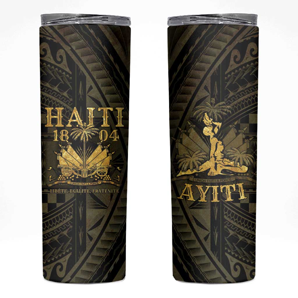 Haiti 1804 Skinny Tumbler Polynesian Gold Neg Maron