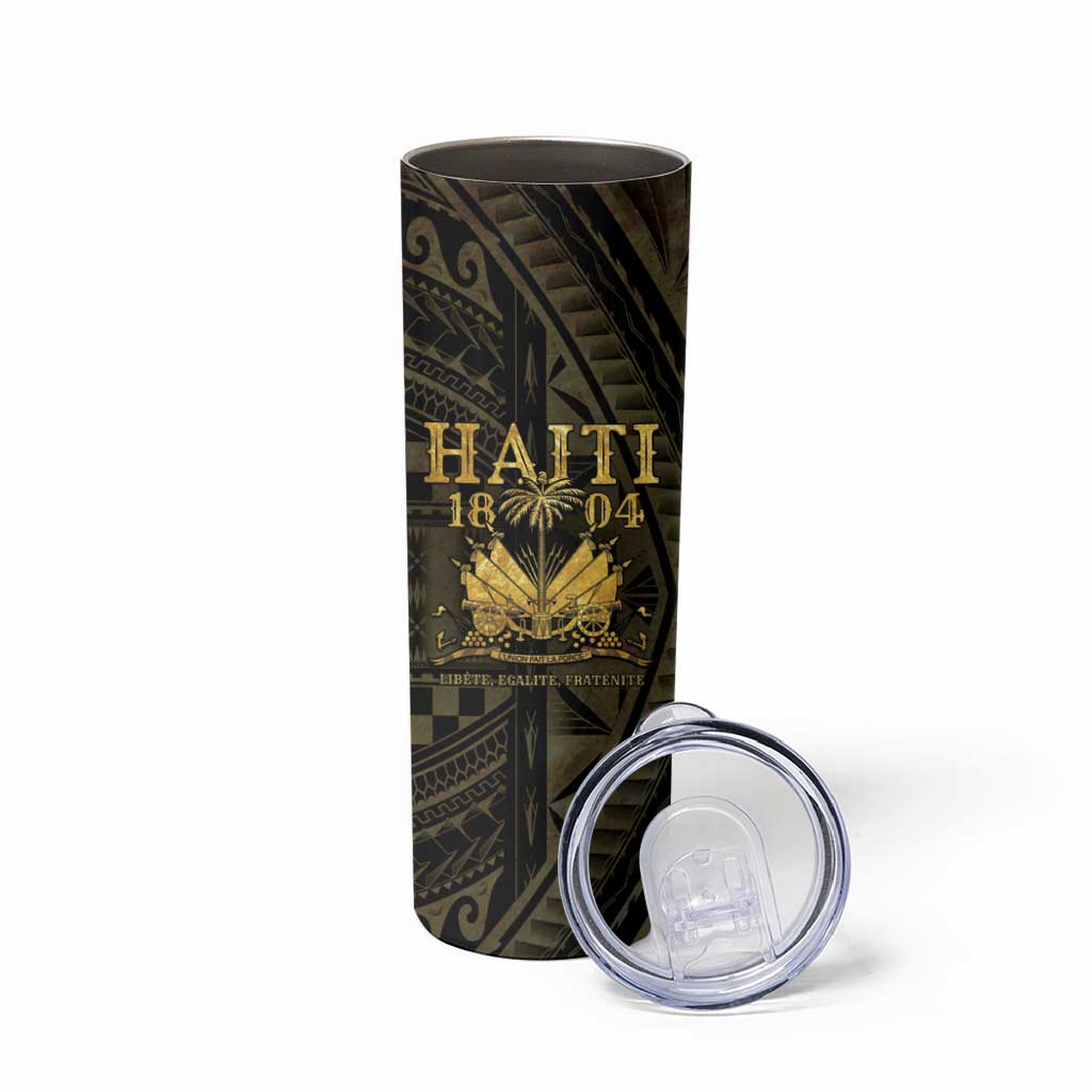 Haiti 1804 Skinny Tumbler Polynesian Gold Neg Maron