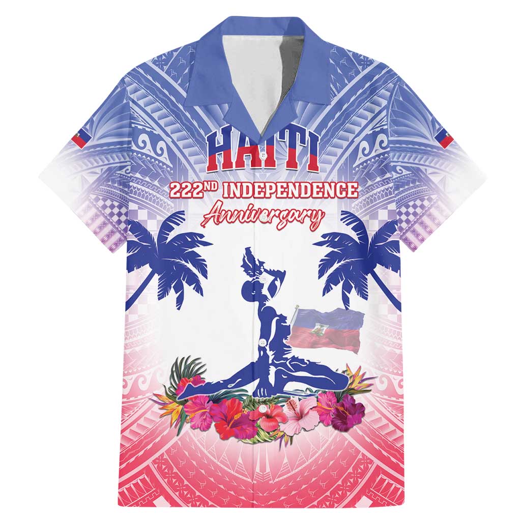 Personalised Haiti Independence Day Family Matching Mermaid Dress and Hawaiian Shirt Neg Maron Polynesian Style LT05 - Polynesian Pride
