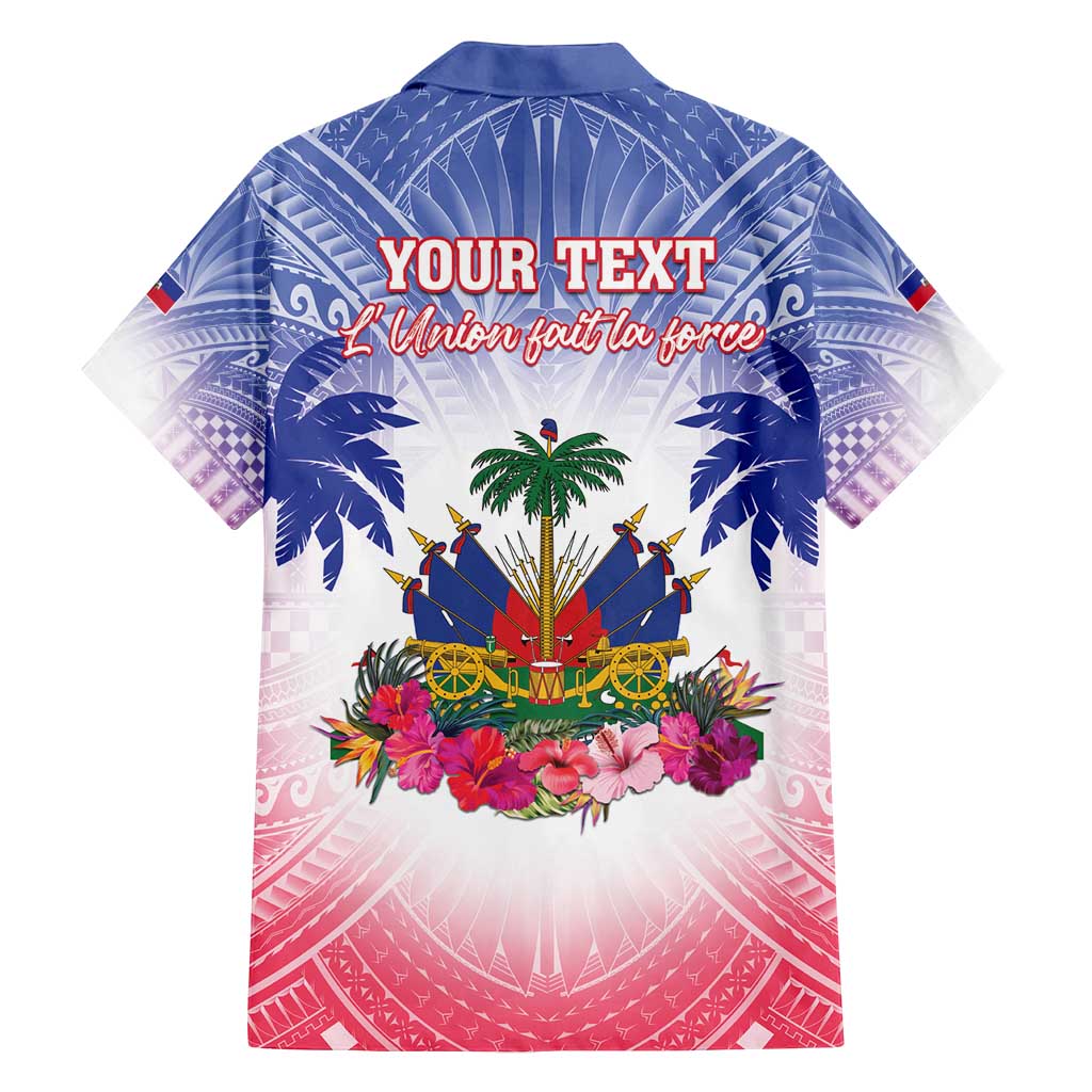 Personalised Haiti Independence Day Family Matching Off Shoulder Maxi Dress and Hawaiian Shirt Neg Maron Polynesian Style LT05 - Polynesian Pride