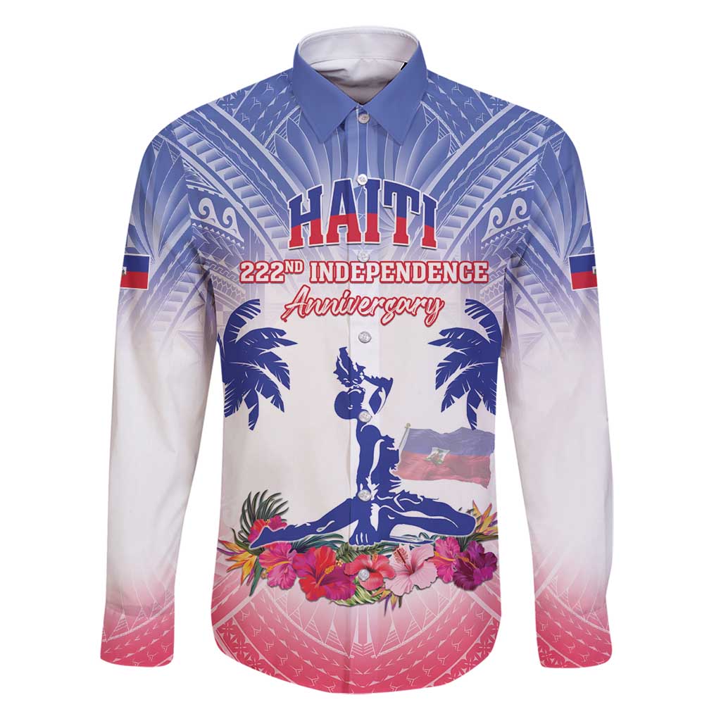 Personalised Haiti Independence Day Family Matching Puletasi and Hawaiian Shirt Neg Maron Polynesian Style LT05 - Polynesian Pride