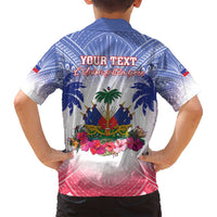 Personalised Haiti Independence Day Family Matching Summer Maxi Dress and Hawaiian Shirt Neg Maron Polynesian Style LT05 - Polynesian Pride
