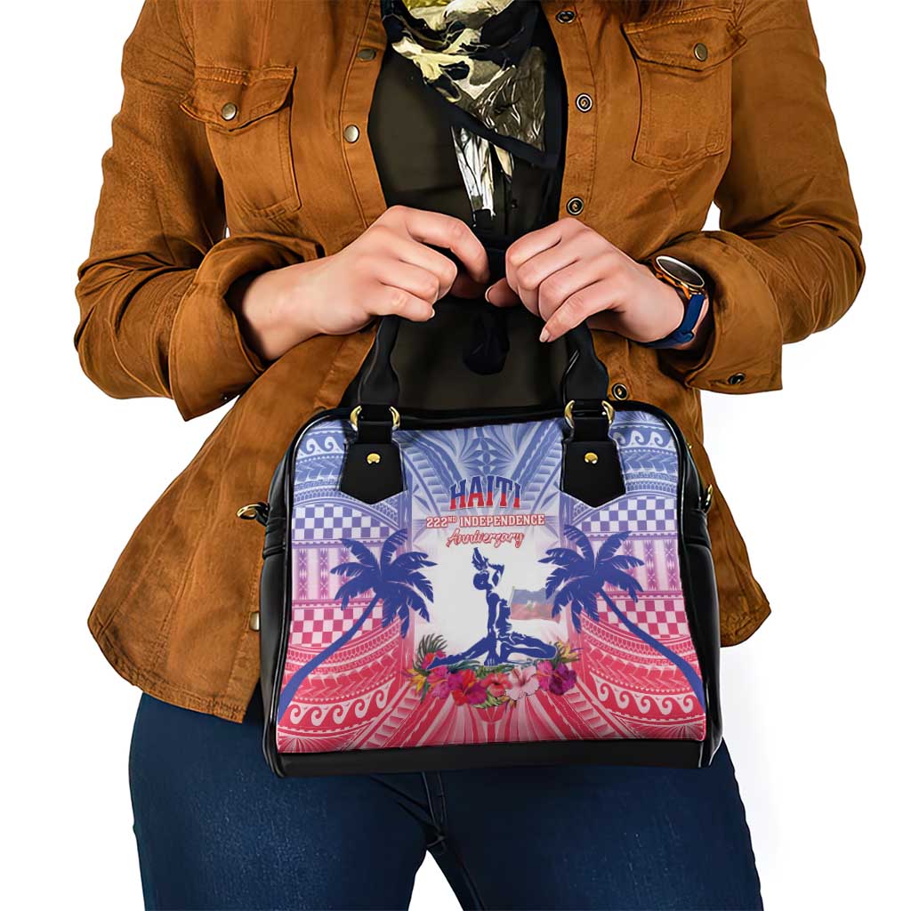 Haiti Independence Day Shoulder Handbag Neg Maron Polynesian Style LT05