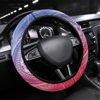 Haiti Independence Day Steering Wheel Cover Neg Maron Polynesian Style LT05 Universal Fit Blue - Polynesian Pride