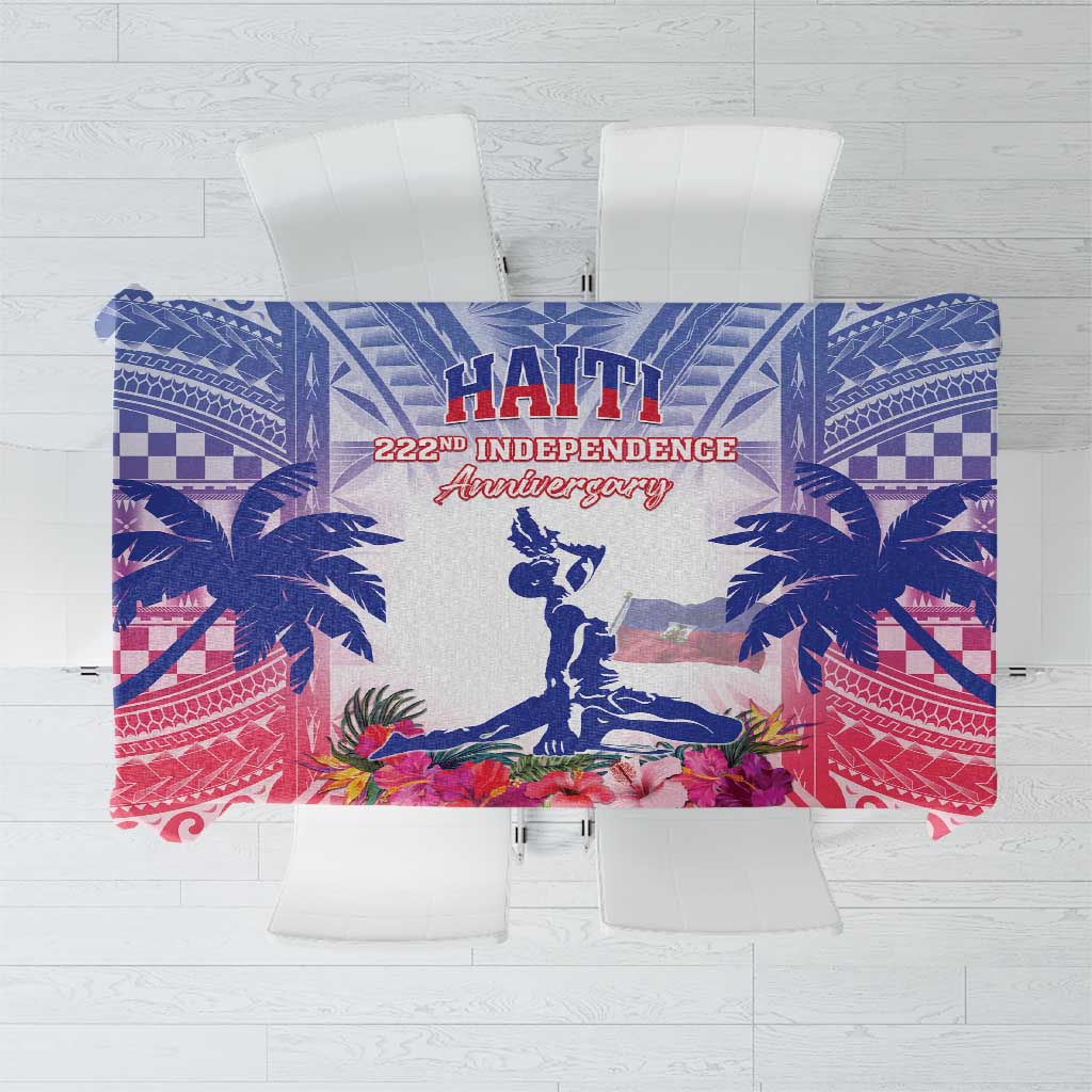 Haiti Independence Day Tablecloth Neg Maron Polynesian Style LT05