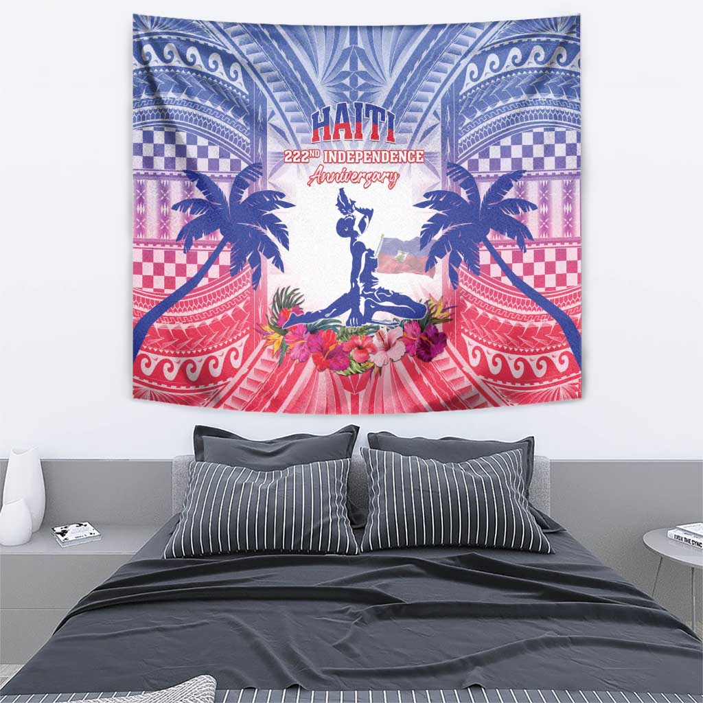 Haiti Independence Day Tapestry Neg Maron Polynesian Style LT05 - Polynesian Pride