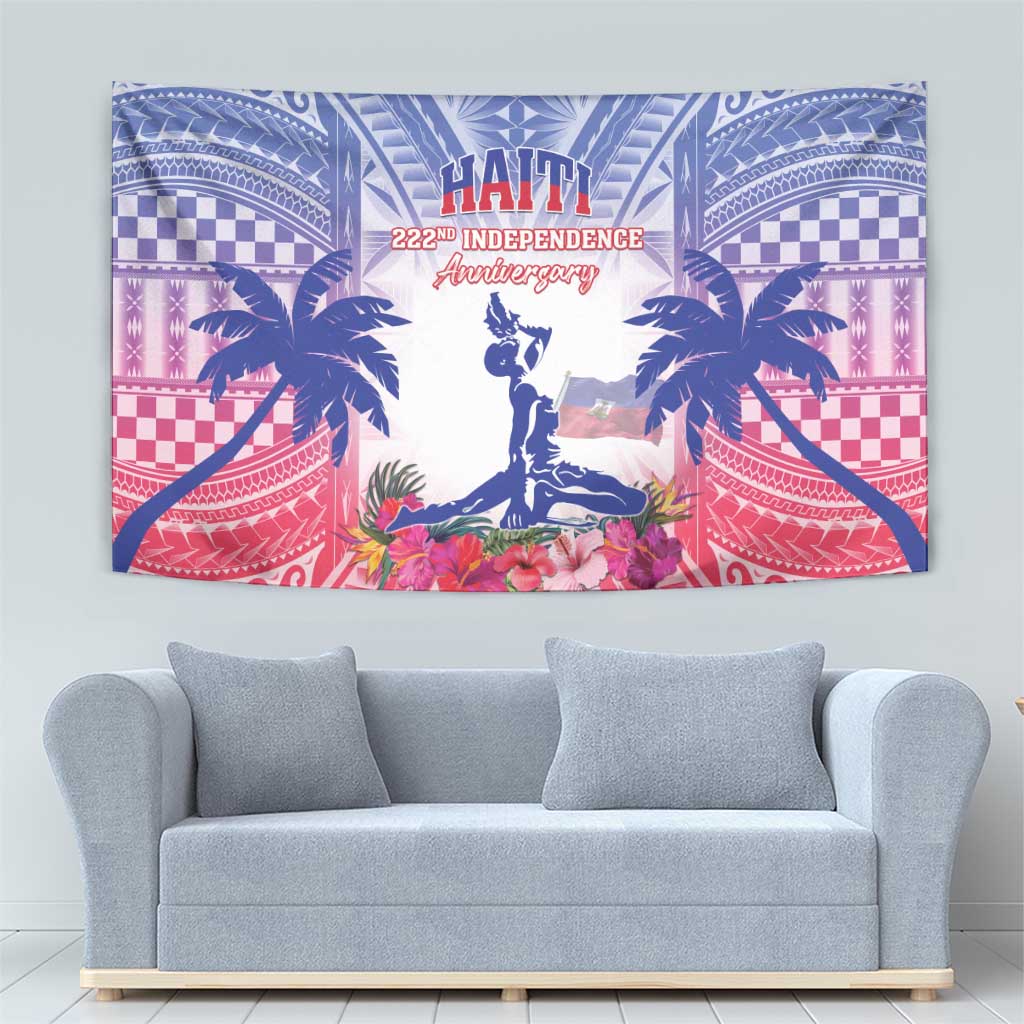 Haiti Independence Day Tapestry Neg Maron Polynesian Style LT05 - Polynesian Pride