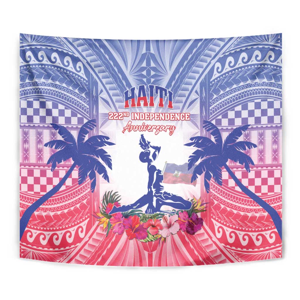 Haiti Independence Day Tapestry Neg Maron Polynesian Style LT05 - Polynesian Pride