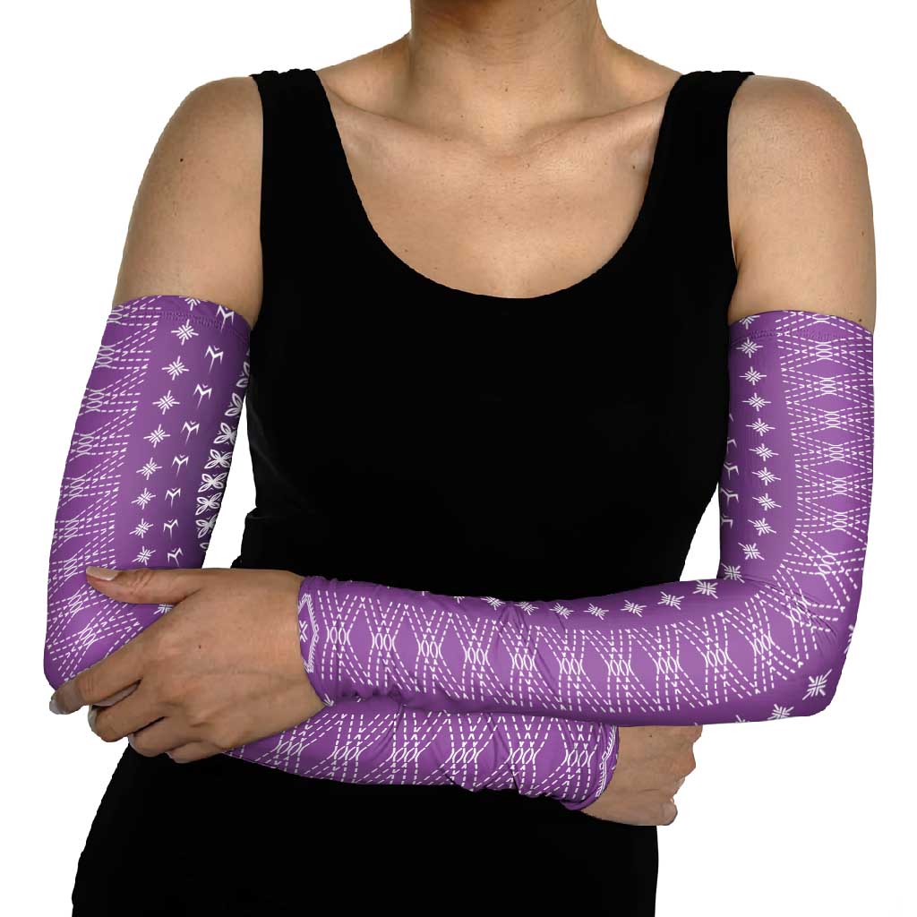Purple Samoa Malu Tattoo Inspired Arm Sleeves - Polynesian Pride