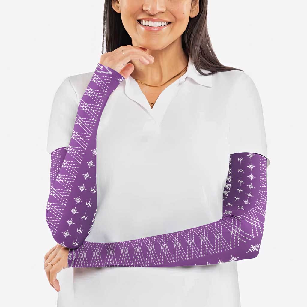 Purple Samoa Malu Tattoo Inspired Arm Sleeves - Polynesian Pride