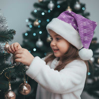 Purple Samoa Malu Tattoo Inspired Christmas Santa Hat - Polynesian Pride