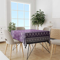 Purple Samoa Malu Tattoo Inspired Tablecloth - Polynesian Pride