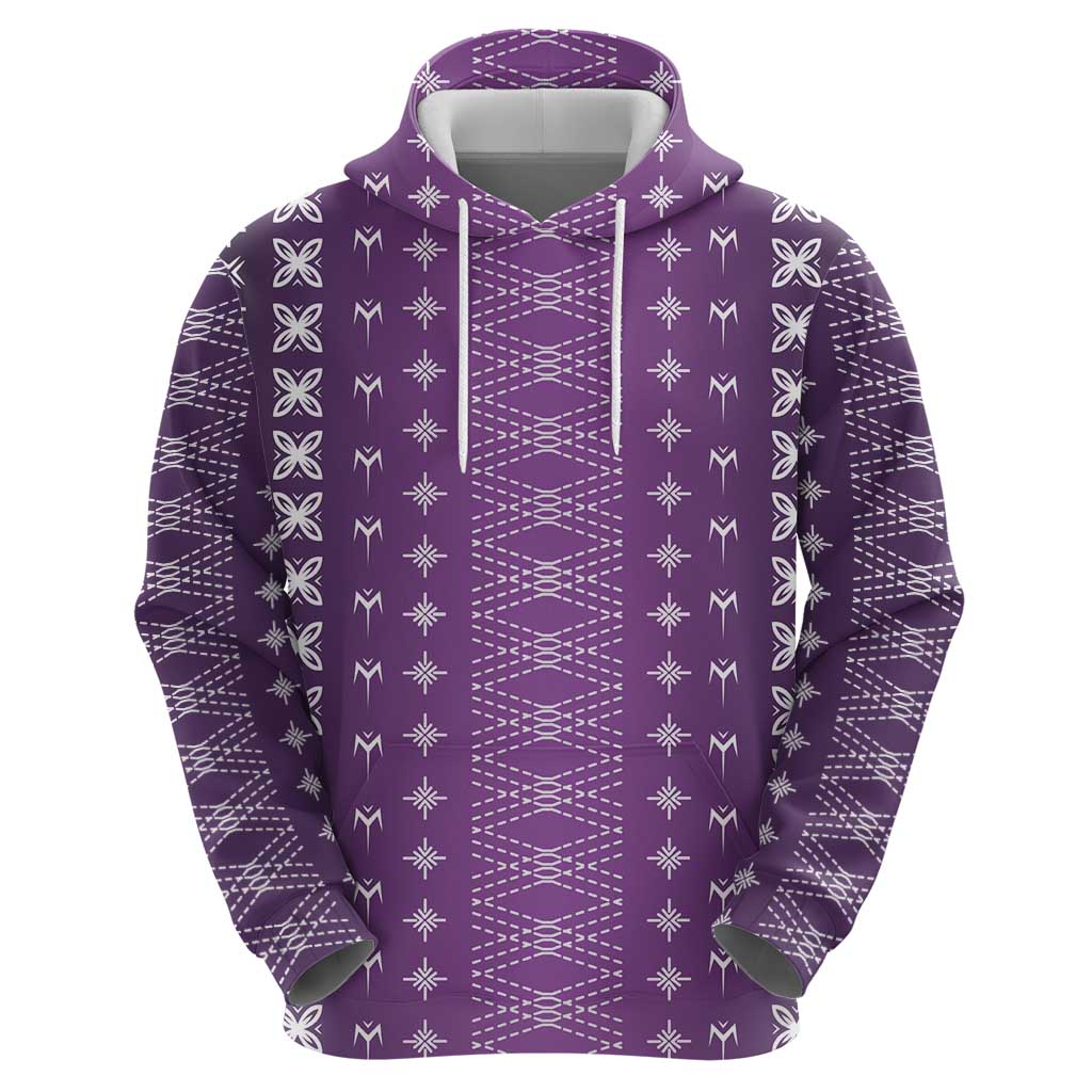 Purple Samoa Malu Tattoo Inspired Zip Hoodie - Polynesian Pride