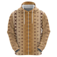 Beige Samoa Malu Tattoo Inspired Hoodie - Polynesian Pride