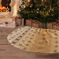 Beige Samoa Malu Tattoo Inspired Tree Skirt - Polynesian Pride