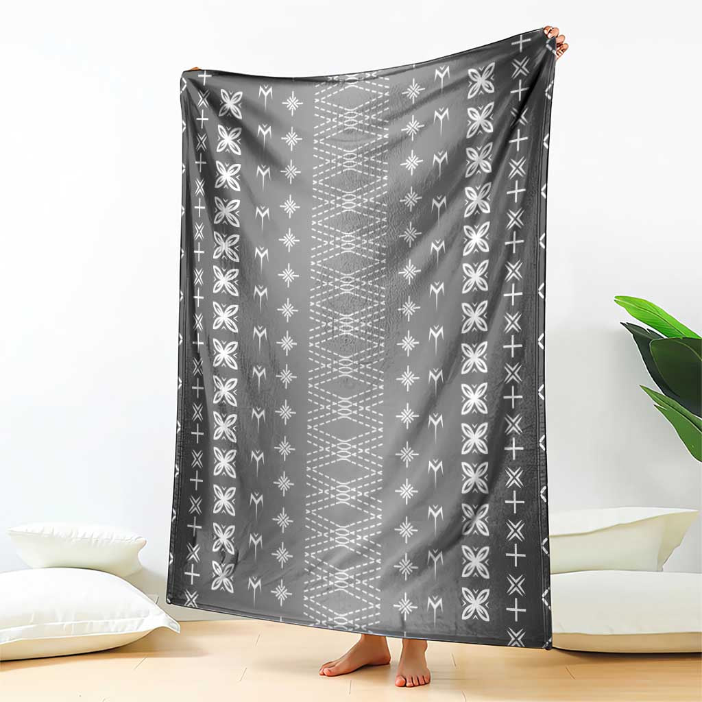 Black Samoa Malu Tattoo Inspired Blanket - Polynesian Pride