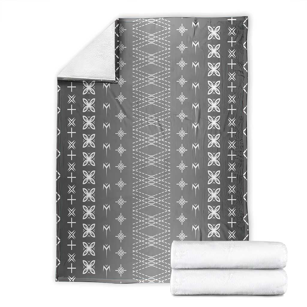 Black Samoa Malu Tattoo Inspired Blanket - Polynesian Pride