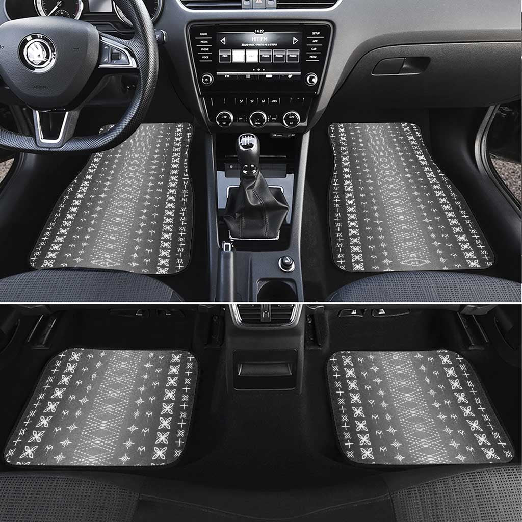 Black Samoa Malu Tattoo Inspired Car Mats - Polynesian Pride