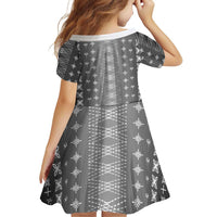 Black Samoa Malu Tattoo Inspired Family Matching Off Shoulder Maxi Dress and Hawaiian Shirt LT05 - Polynesian Pride