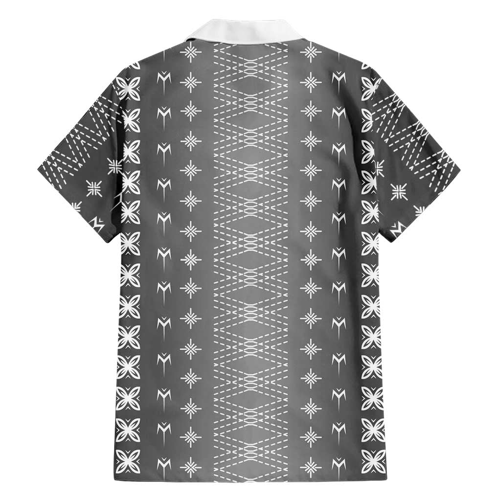 Black Samoa Malu Tattoo Inspired Family Matching Tank Maxi Dress and Hawaiian Shirt LT05 - Polynesian Pride