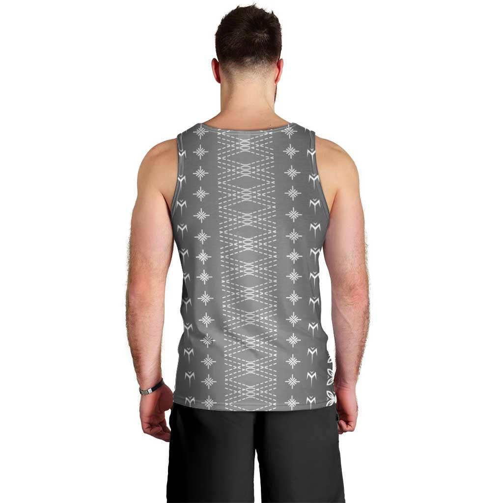 Black Samoa Malu Tattoo Inspired Men Tank Top - Polynesian Pride