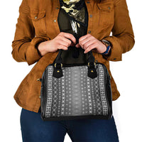 Black Samoa Malu Tattoo Inspired Shoulder Handbag - Polynesian Pride