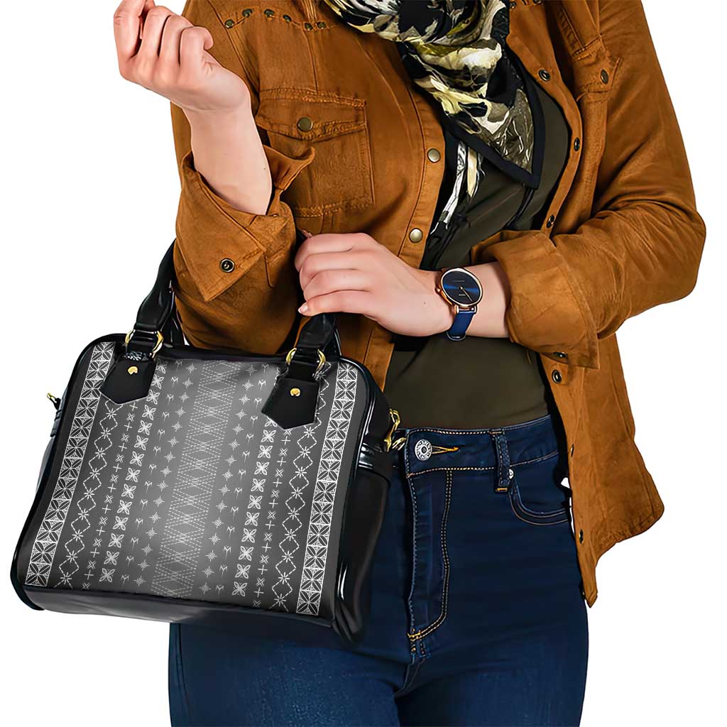 Black Samoa Malu Tattoo Inspired Shoulder Handbag - Polynesian Pride