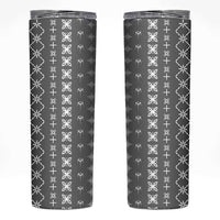 Black Samoa Malu Tattoo Inspired Skinny Tumbler LT05 Black - Polynesian Pride