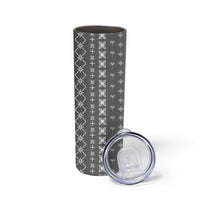 Black Samoa Malu Tattoo Inspired Skinny Tumbler LT05 - Polynesian Pride