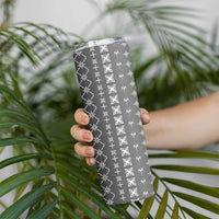 Black Samoa Malu Tattoo Inspired Skinny Tumbler LT05 - Polynesian Pride