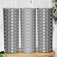 Black Samoa Malu Tattoo Inspired Skinny Tumbler LT05 - Polynesian Pride