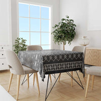 Black Samoa Malu Tattoo Inspired Tablecloth - Polynesian Pride
