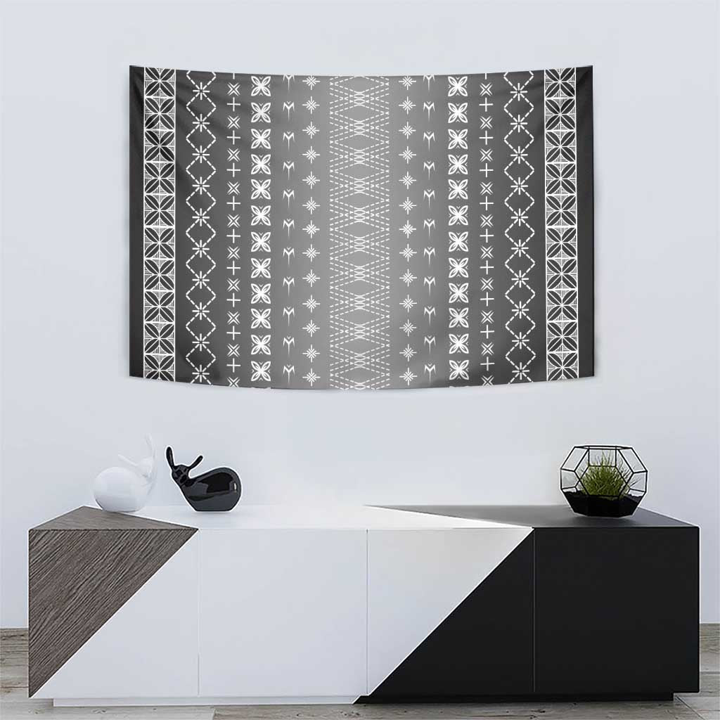 Black Samoa Malu Tattoo Inspired Tapestry - Polynesian Pride