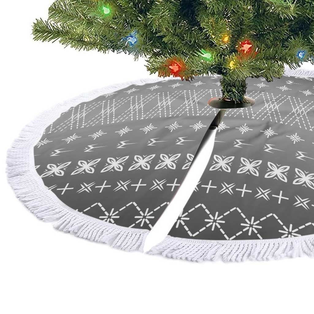 Black Samoa Malu Tattoo Inspired Tree Skirt - Polynesian Pride
