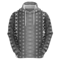 Black Samoa Malu Tattoo Inspired Zip Hoodie - Polynesian Pride