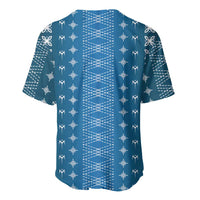 Blue Samoa Malu Tattoo Inspired Baseball Jersey - Polynesian Pride