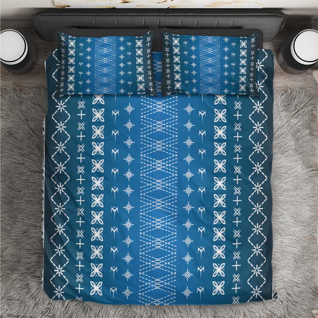 Blue Samoa Malu Tattoo Inspired Bedding Set - Polynesian Pride