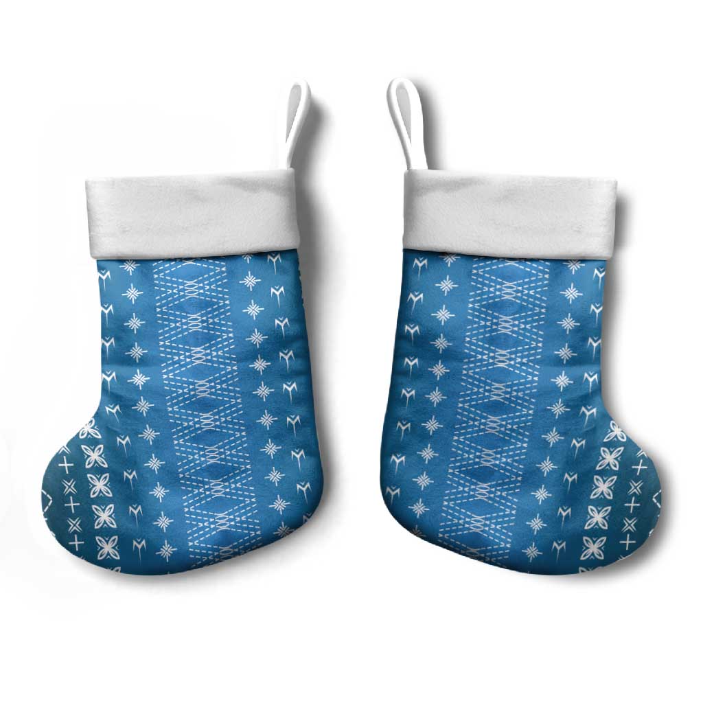 Blue Samoa Malu Tattoo Inspired Christmas Stocking - Polynesian Pride