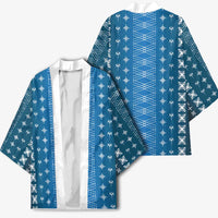 Blue Samoa Malu Tattoo Inspired Kimono - Polynesian Pride