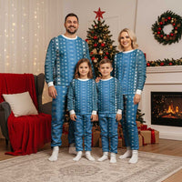Blue Samoa Malu Tattoo Inspired Christmas Pajama Set - Polynesian Pride