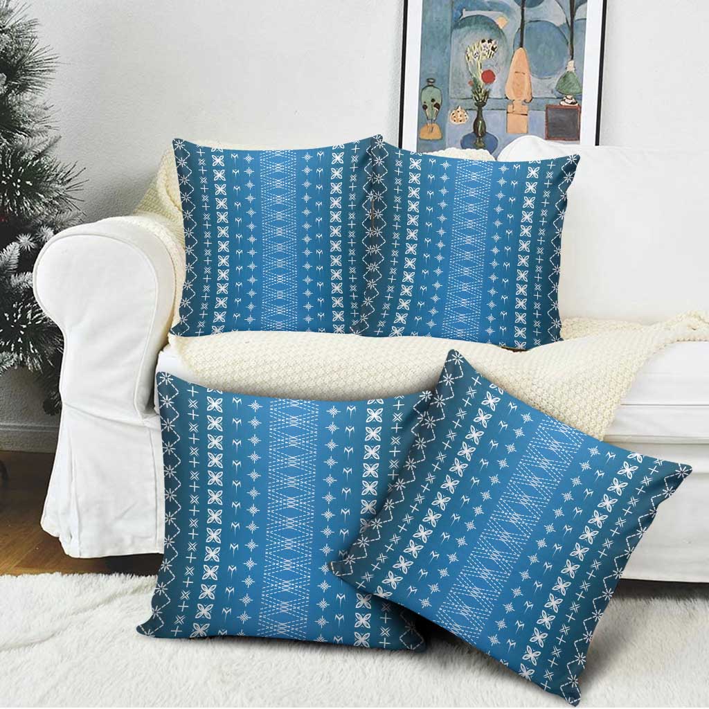 Blue Samoa Malu Tattoo Inspired Pillow Cover - Polynesian Pride