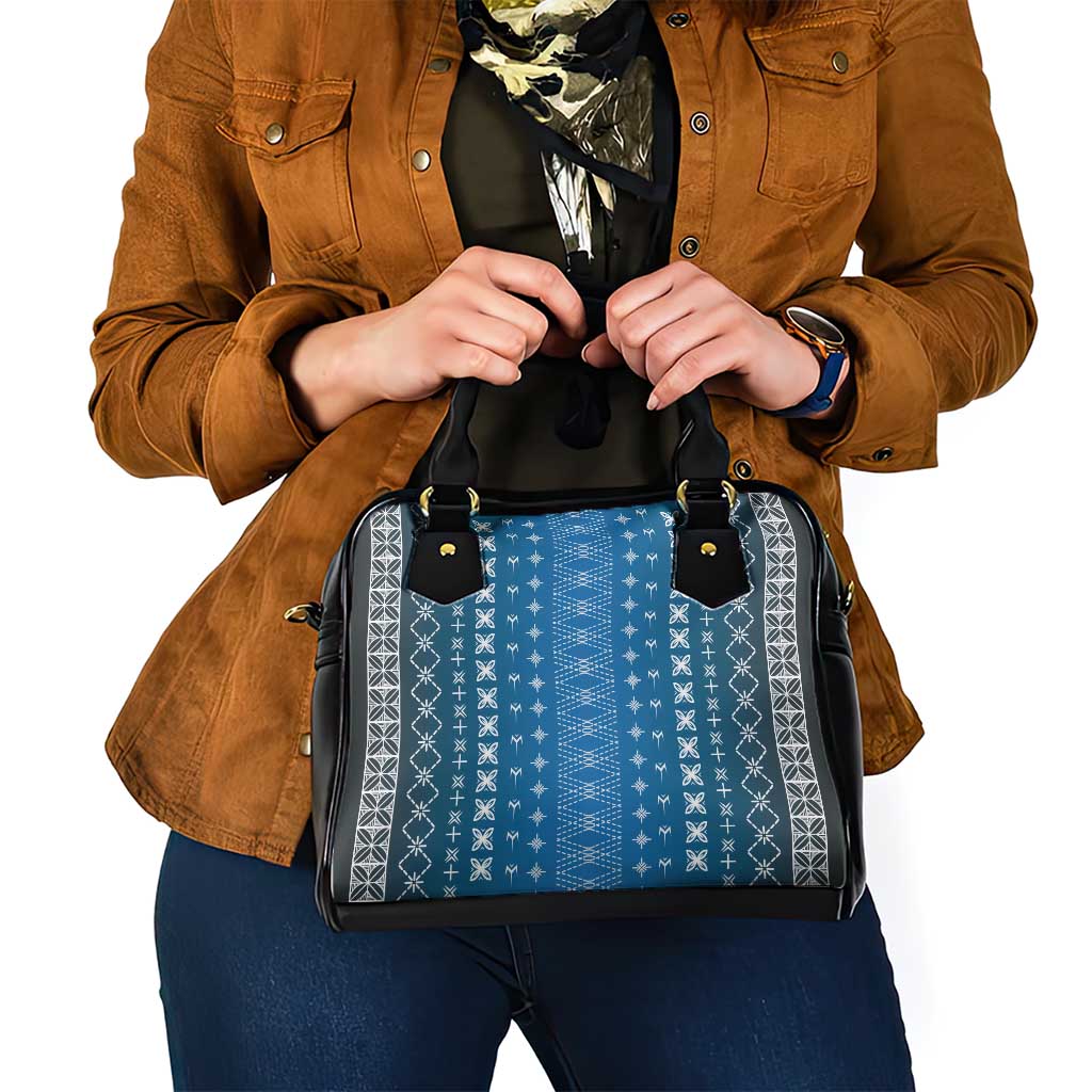 Blue Samoa Malu Tattoo Inspired Shoulder Handbag - Polynesian Pride
