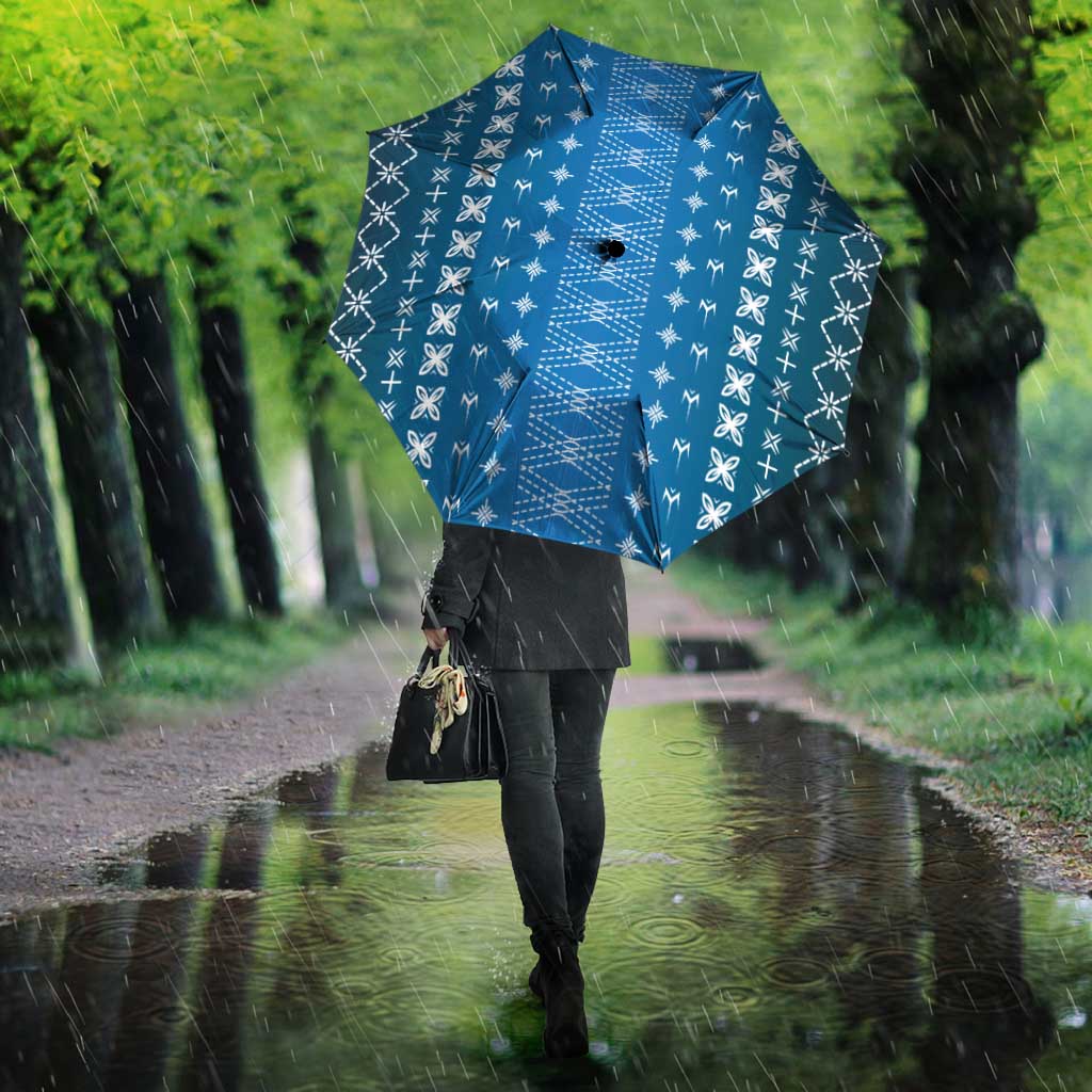 Blue Samoa Malu Tattoo Inspired Umbrella - Polynesian Pride