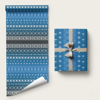 Blue Samoa Malu Tattoo Inspired Wrapping Paper