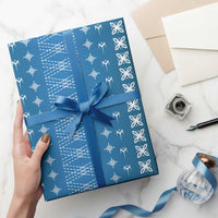 Blue Samoa Malu Tattoo Inspired Wrapping Paper