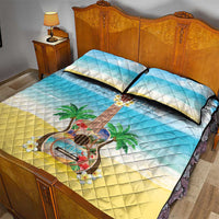 Hawaiian Ukulele Quilt Bed Set Sound Of Happiness LT05 - Polynesian Pride