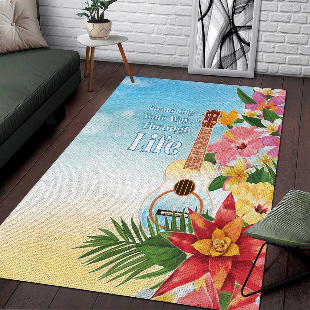 National Ukulele Day Area Rug Tropical Vibe LT05 Colorful - Polynesian Pride