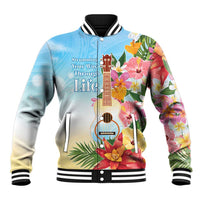 National Ukulele Day Baseball Jacket Tropical Vibe