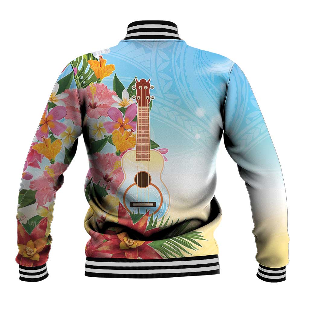 National Ukulele Day Baseball Jacket Tropical Vibe