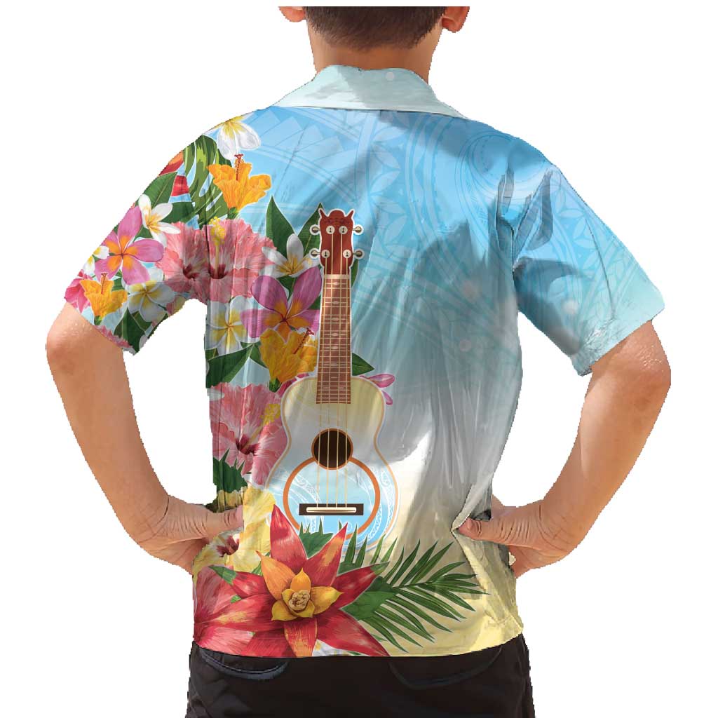 National Ukulele Day Family Matching Mermaid Dress and Hawaiian Shirt Tropical Vibe LT05 - Polynesian Pride